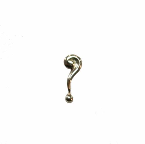 vintage question mark tie tack