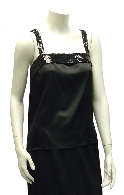 Nolan Miller black sequined top