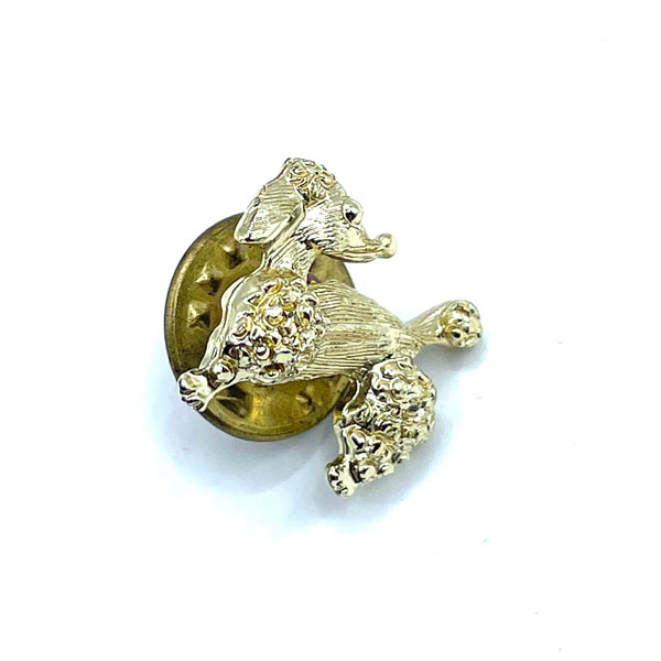 Poodle dog tie tack