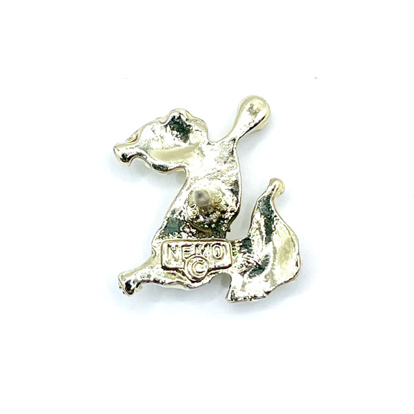 Poodle dog tie tack