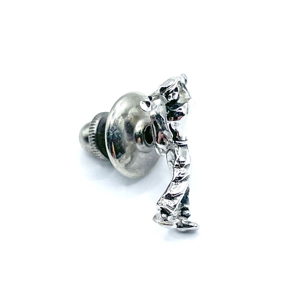 Golfer lapel pin