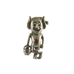 Sterling leprechaun tie tack