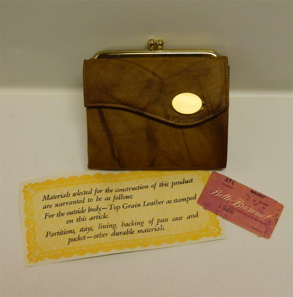 new old stock leather wallet