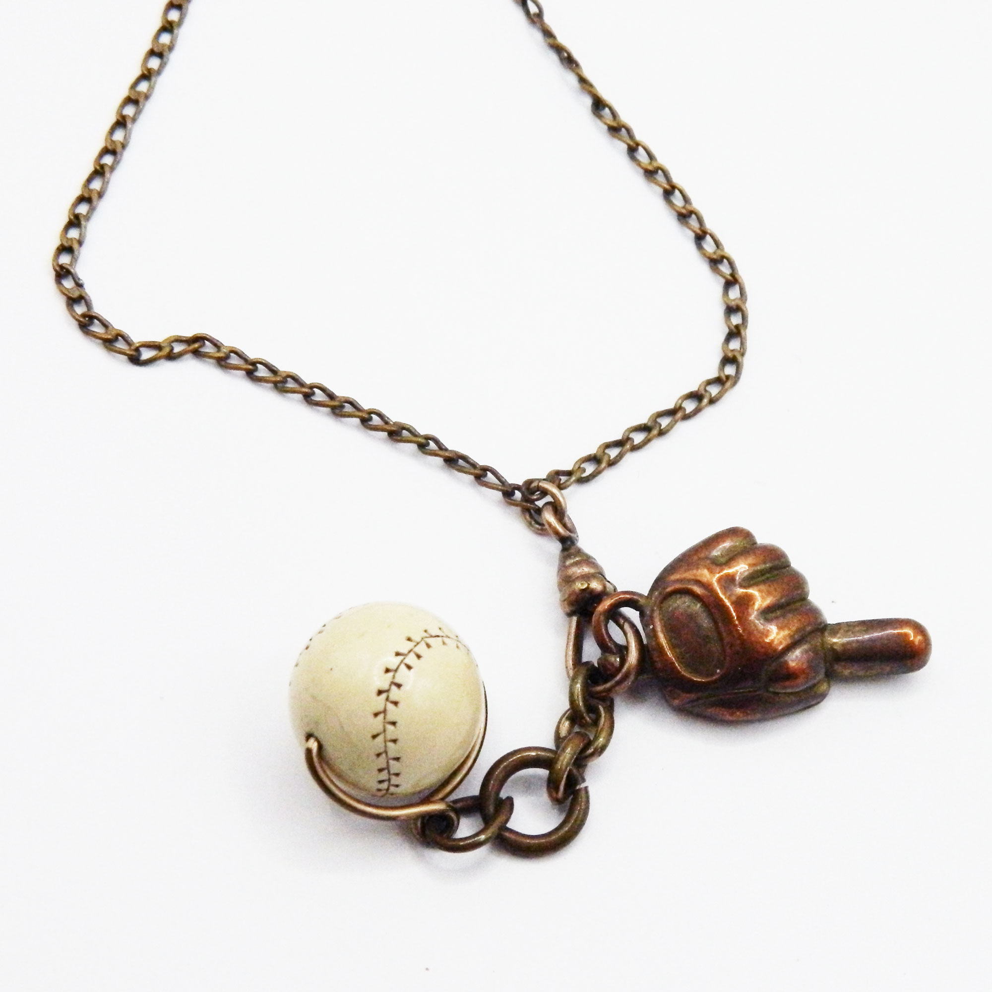 Antique Baseball watch fobs and chain
