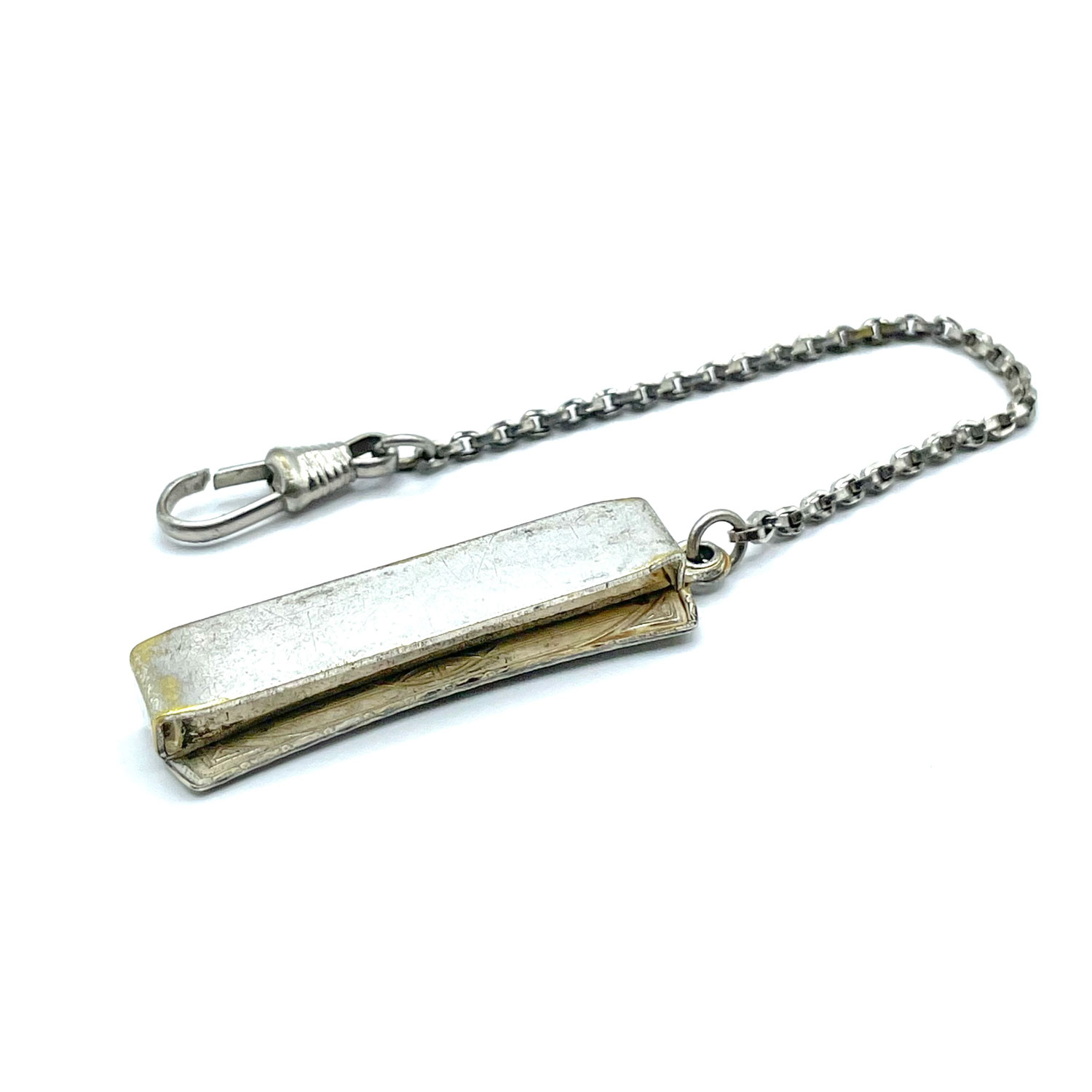 Belt clip pocket watch chain