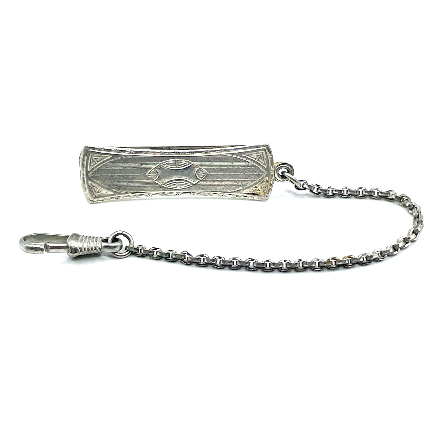 Belt clip pocket watch chain