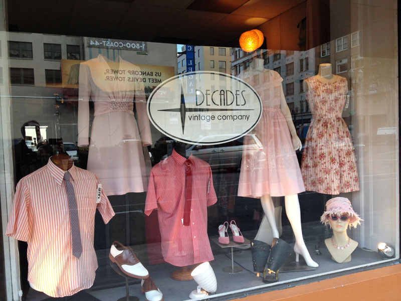 Decades Window display